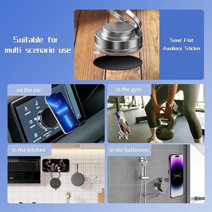 Vacuum Absorption Magnetic Bracket-360° Strong Grip Mobile Holder